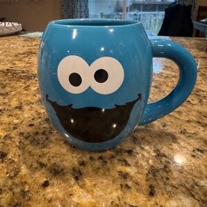 Blue Cookie Monster Character Mug | 18 oz | Used